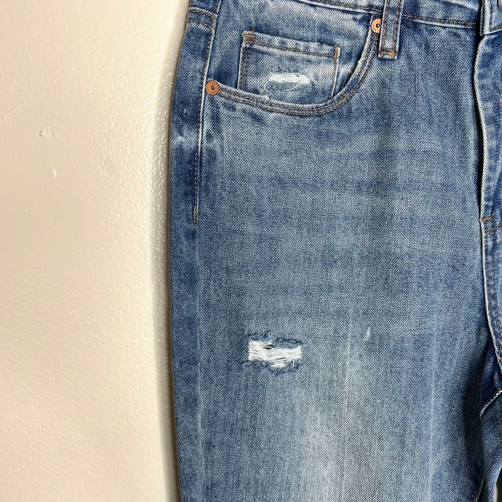 Blank NYC The Madison Crop Jeans 28 High Rise Distressed Ankle Denim Cotton New - Picture 6 of 9
